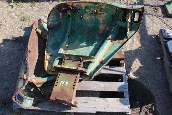 Pair Of John Deere Fenders w/ Brackets, Rough