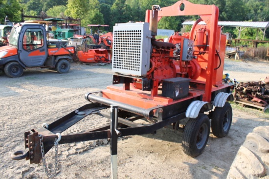 Godwin CD150 6' Towable Water Pump w/ John Deere 4 Cylinder Diesel Engine,