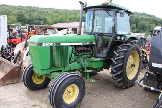 John Deere 2950 2wd Tractor, Sound Guard Cab w/ Heat & AC (Not Cold), Rabbi