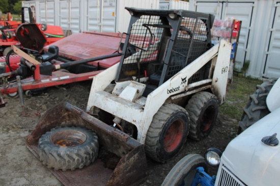 Bobcat 643 Skid Steer, Kubota Diesel Engine Runs Good But Requires Either T