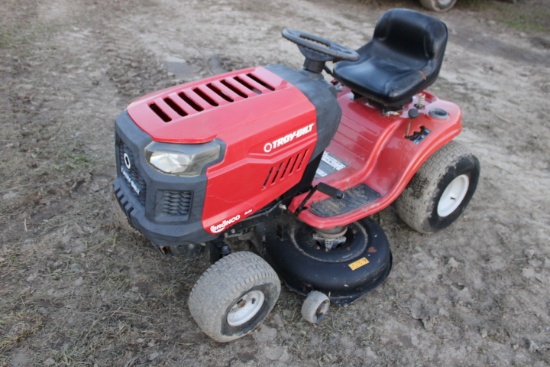 Troy Bilt Bronco Auto 42" Riding Mower, Runs & Drives, Deck Doesn’t Engage