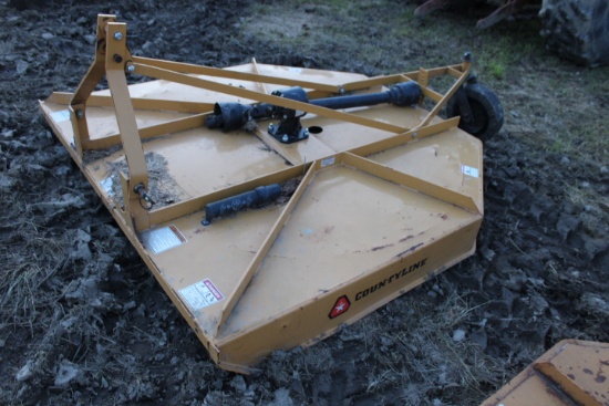 Countyline 6' 3pt Rotary Mower, Nice Shape But Needs A New Crosskit In Pto