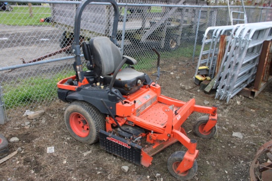 Kubota Z724 54" Zero Turn Mower, Kawasaki V Twin Gas Engine, Suspension Sea