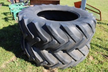 Pair Of Alliance 20.8R38 Radial Tractor Tires