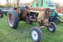 International 504 Gas Row Crop Tractor, Wide Front, Fenders, Rear Remote, 3
