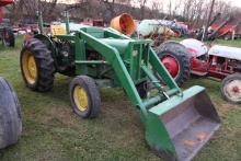 John Deere 820 Diesel Tractor w/ Loader, 2234 Hours, Firestone Tires, Runs