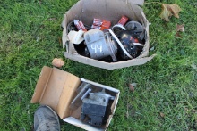 Box Of Tractor Mags & Electrical Parts