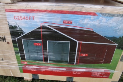 SD Lanch 25x45 Double Garage Metal Shed