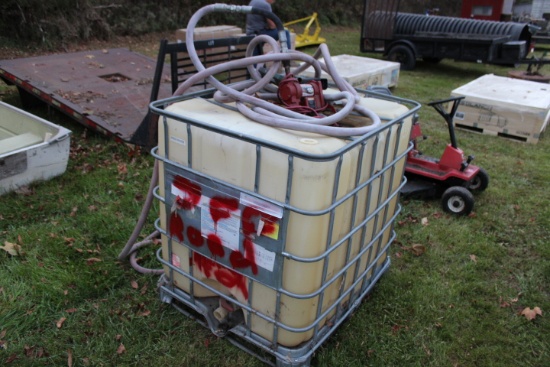 Cage Tank w/ Fillrite 115V Electric Pump