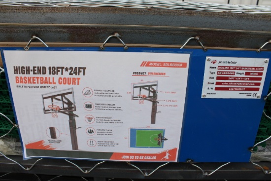 SD Lanch High End 18'/24' Basketball Court