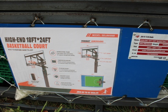 SD Lanch High End 18'/24' Basketball Court