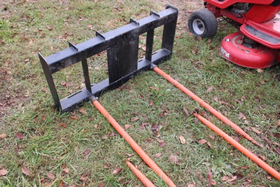 PA Break Dual Prong Skid Steer Bale Spear