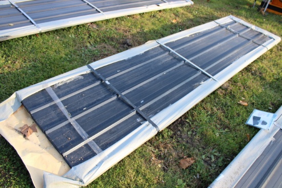 50 Pieces Of 12' Galvalume Steel Roofing, Grey