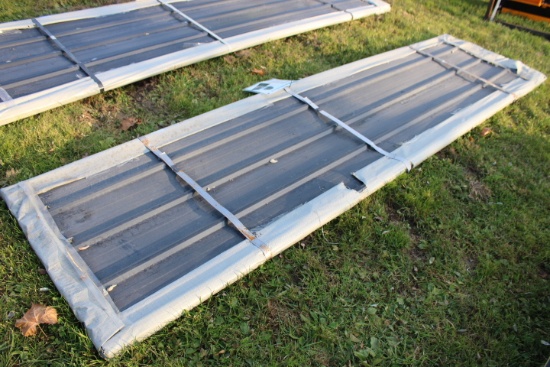 50 Pieces Of 12' Galvalume Steel Roofing, Grey