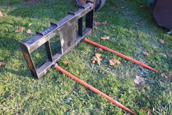 PA Break Dual Prong Skid Steer Bale Spear