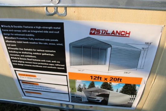 SD Lanch 12x20 Carport