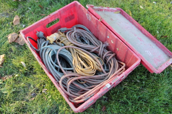 Red Tote w/ Extension Cords