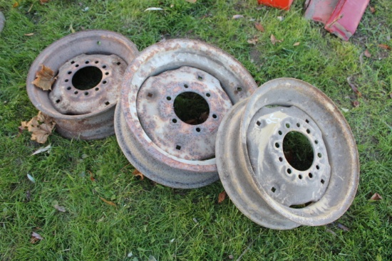 (3) 6 Bolt Tractor Rims
