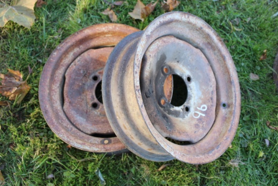 (2) 4 Bolt Tractor Rims