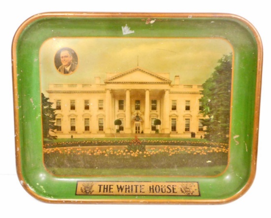 C. 1930'S FDR PRESIDING ROOSEVELT RE-ELECTION CAMPAIGN ADVERTISING TRAY