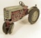 VINTAGE RED METAL TOY TRACTOR