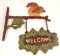 CAST IRON SQUIRREL WELCOME SIGN