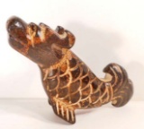 OLD CHINA CARVED JADE SPECIAL DRAGON