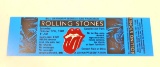 1981 ROLLING STONES CANDLESTICK PARK UNUSED CONCERT TICKET