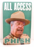 PHISH JACKIE GLEASON BUFORD T JUSTICE BACKSTAGE PASS