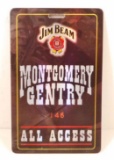 2001 MONTGOMERY GENTRY JIM BEAM TOUR NUMBERED LAMINATED BACKSTAGE PASS