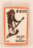 RARE 1983 JOAN JETT & THE BLACKHEARTS LAMINATED BACKSTAGE PASS