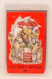 1989 AEROSMITH PUMP WORLD TOUR LAMINATED BACKSTAGE PASS