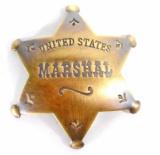 UNITED STATES MARSHAL 6 POINT STAR BADGE