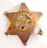US DEPUTY MARSHAL 6 POINT STAR BADGE