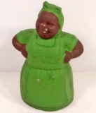 CAST IRON BLACK AMERICANA MAMMY FIGURAL BANK