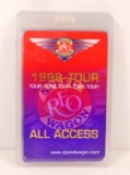 1998 REO SPEEDWAGON TOUR LAMINATED BACKSTAGE PASS
