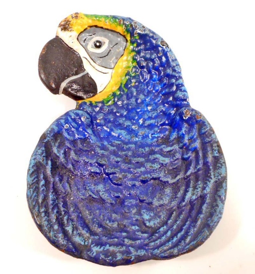 CAST IRON PARROT COIN / TRINKET DISH