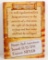 BILL OF RIGHTS FUNNY EMBOSSED METAL SIGN