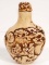 HAND CARVED CHINESE RESIN SNUFF BOTTLE