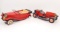 LOT OF 2 VINTAGE TIN LITHO FRICTION TOY CARS