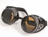STEAMPUNK MOTORCYCLE BLACK GOGGLES