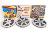 LOT OF 3 VINTAGE 8MM MOVIE REELS - ABBOT & COSTELLO IN ORIGINGAL BOXES
