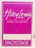 HUEY LEWIS AND THE NEWS BACKSTAGE PASS