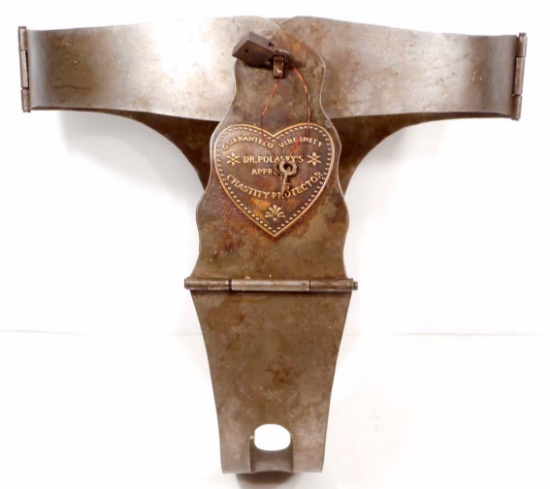 CAST IRON CHASTITY BELT WITH LOCK AND KEY