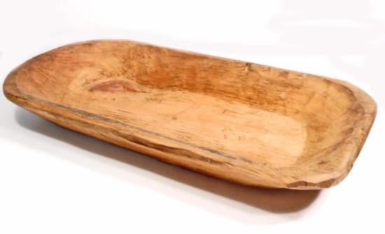 ANTIQUE WOODEN DOUGH BOWL