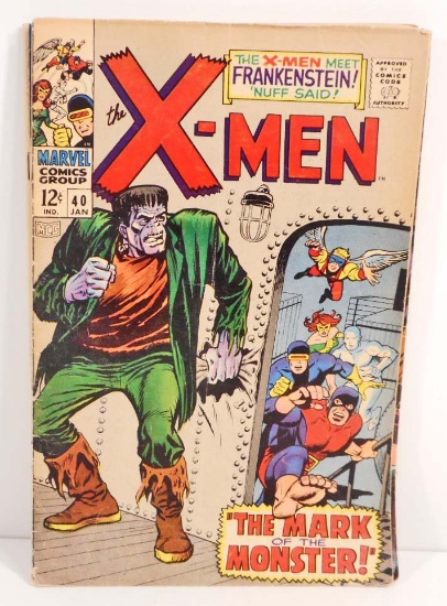 1967 X-MEN NO. 40 COMIC BOOK W/ 12 CENT COVER