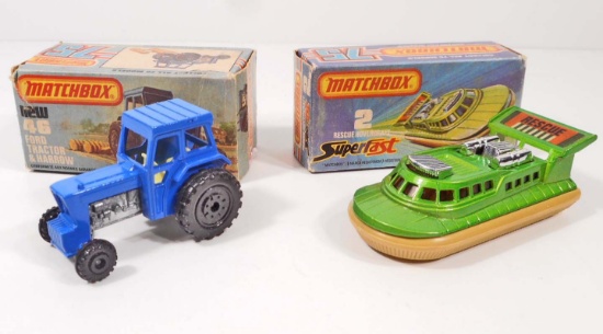 LOT OF 2 VINTAGE MATCHBOX SUPERFAST TOY VEHICLES IN ORIGINAL BOXES