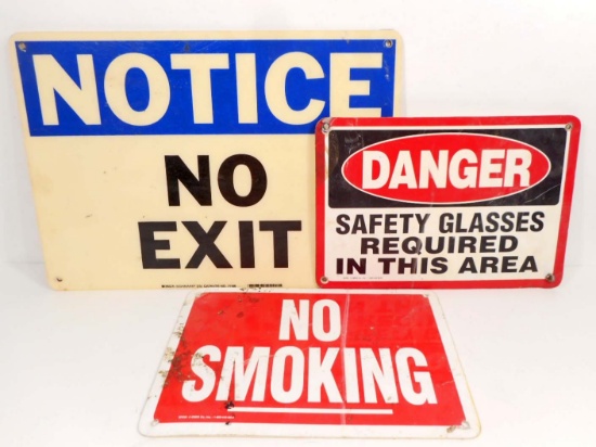 LOT OF 3 VINTAGE SIGNS