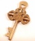 ORNATE BRASS MONASTERY KEY