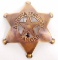 ARIZONA TERRITORY RANGER 6 POINT STAR BADGE